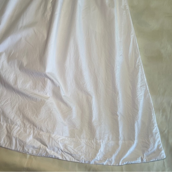 Aritzia- Babaton Fluid Dress Midi Size Large Contour Poplin Black White - Picture 9 of 11